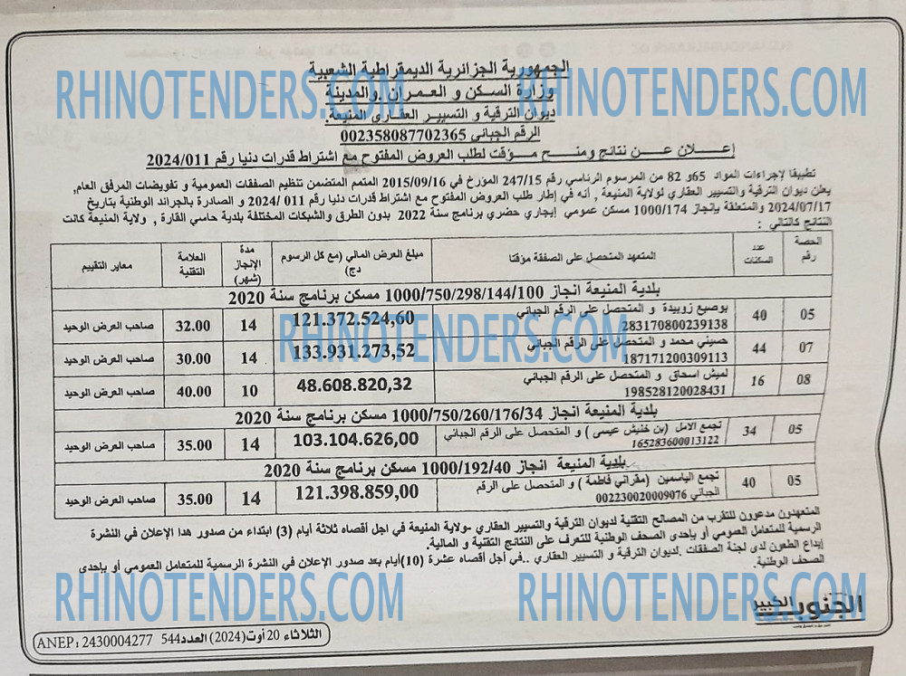 Rhinotenders