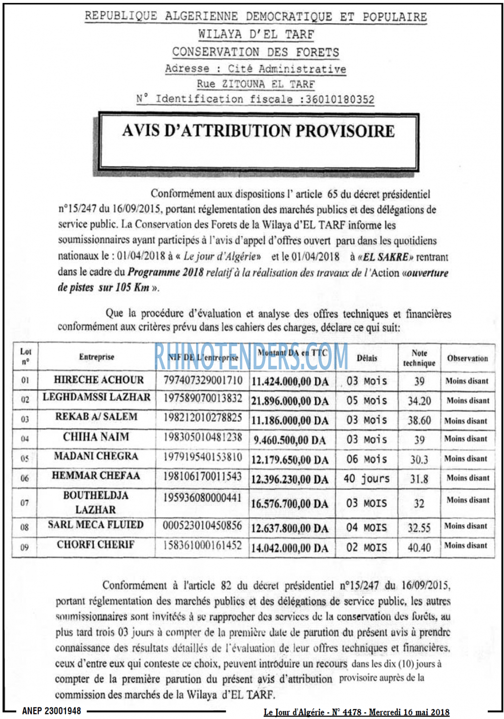 Le Jour d'Algérie