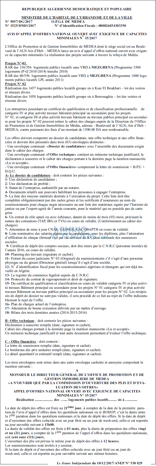 Le jeune indépendant