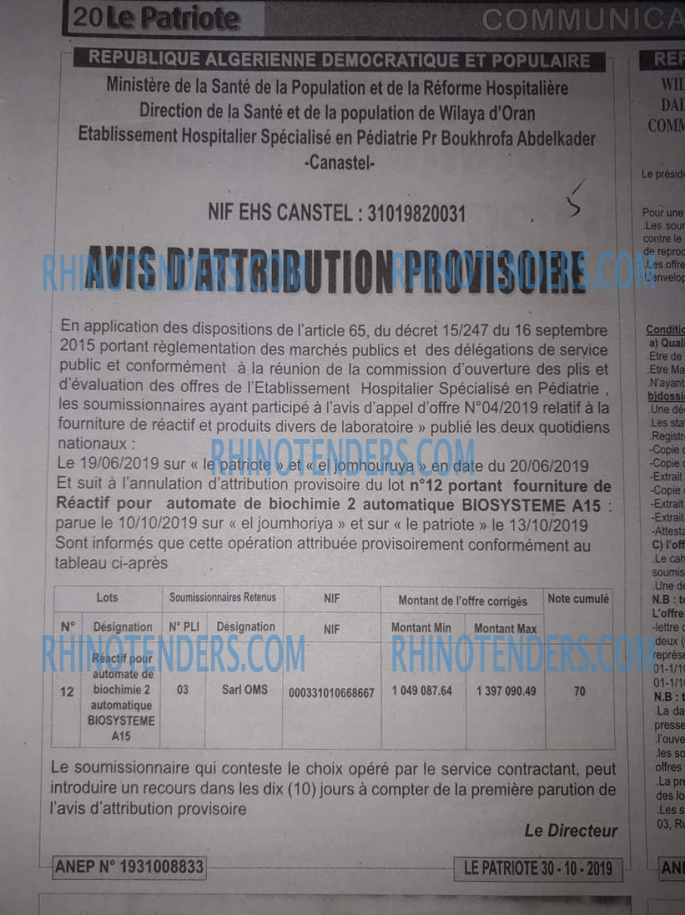 LE PATRIOTE