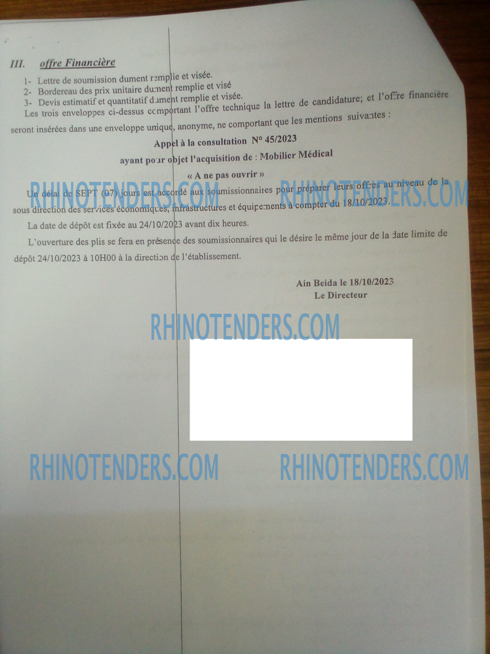 Rhinotenders