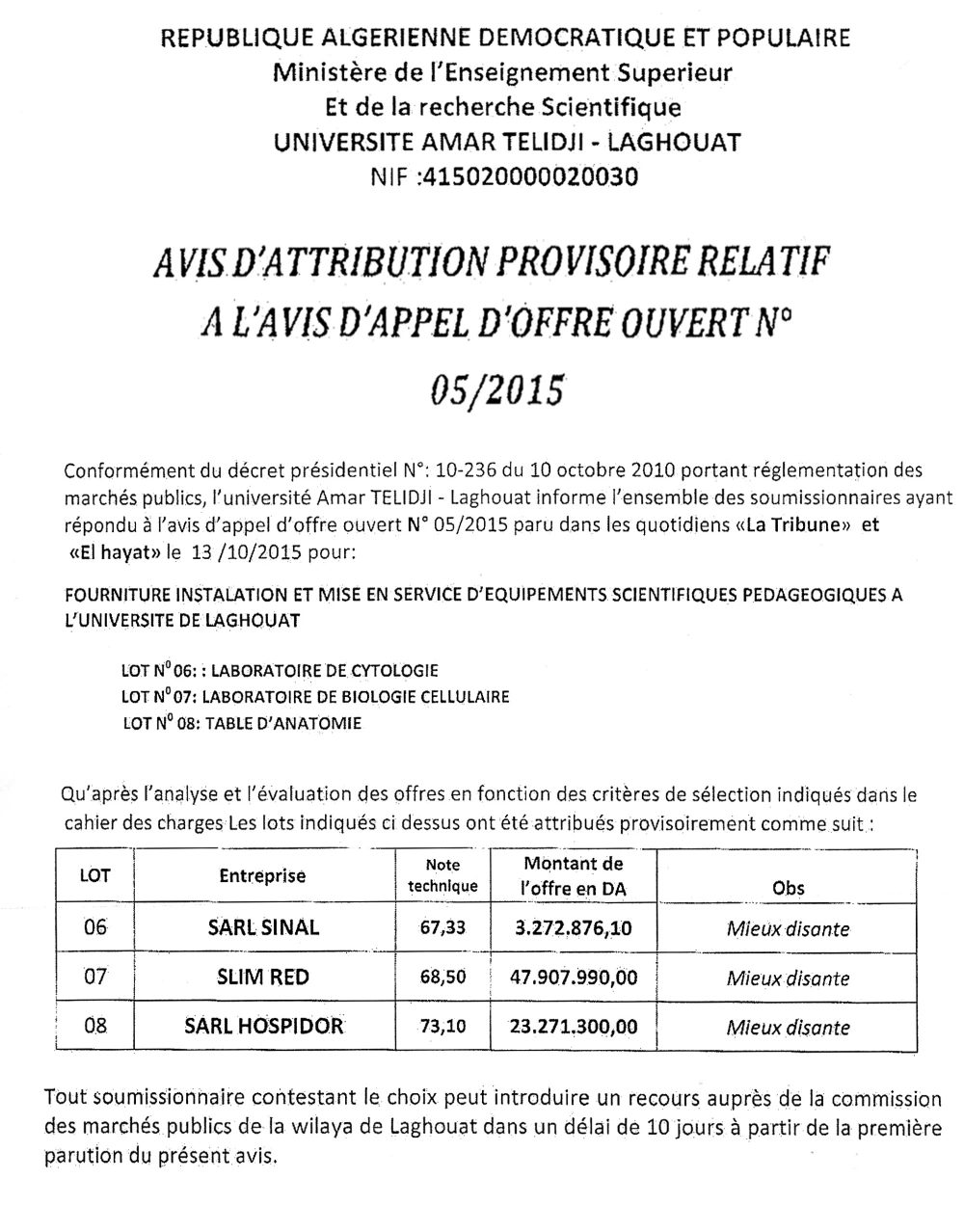 La Tribune