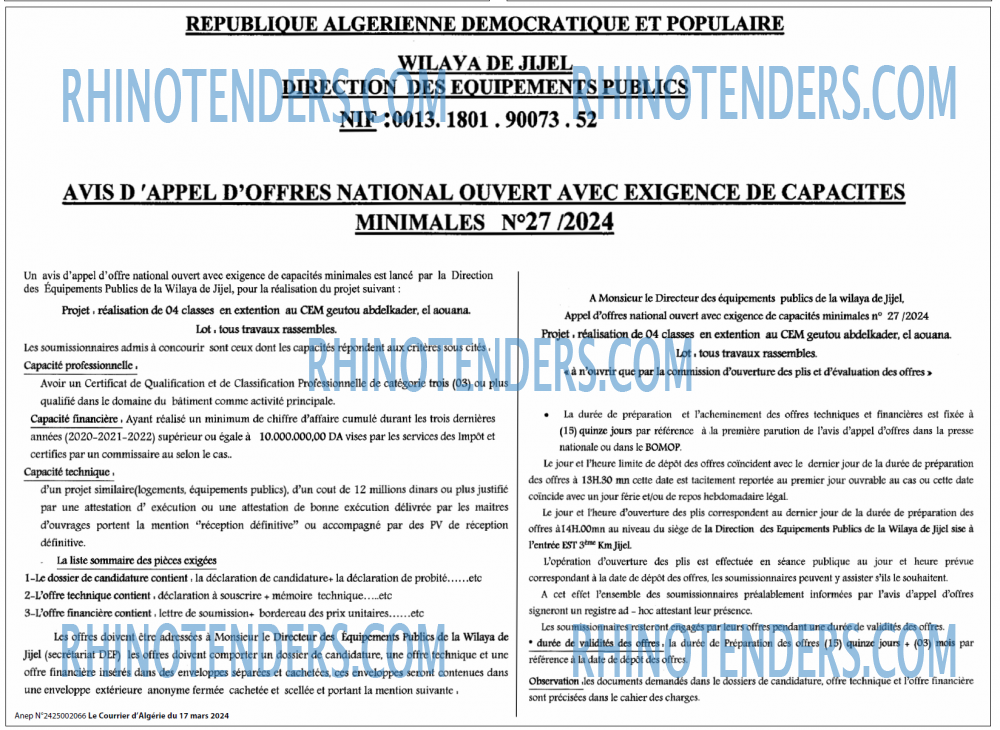 Le Courrier d'Algerie