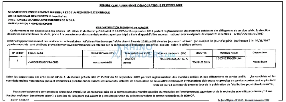 Le Jour d'Algérie