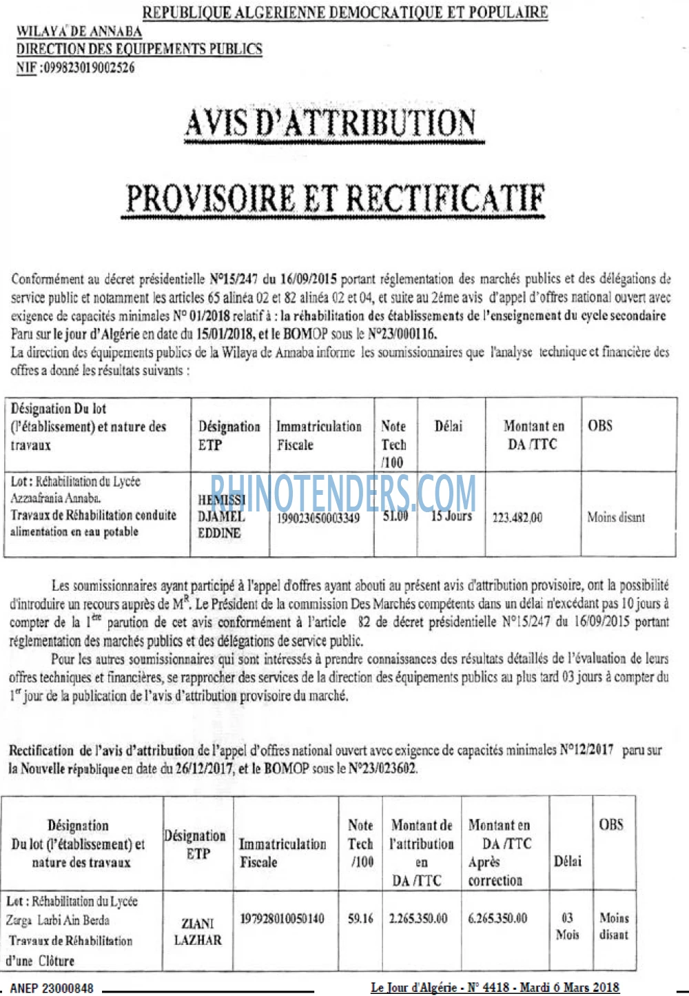 Le Jour d'Algérie