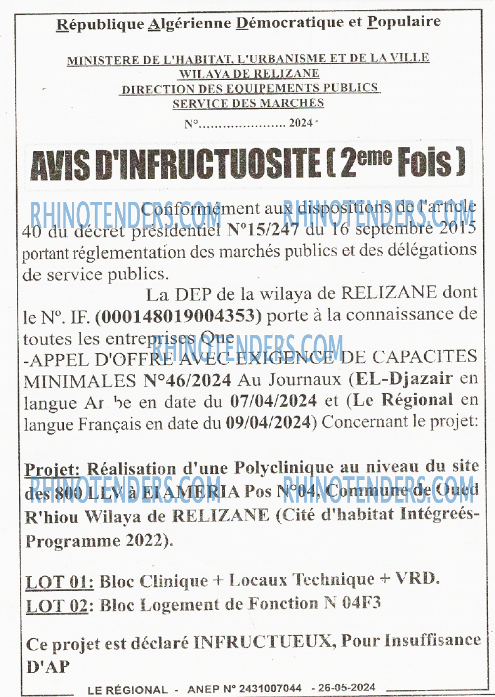LE REGIONAL