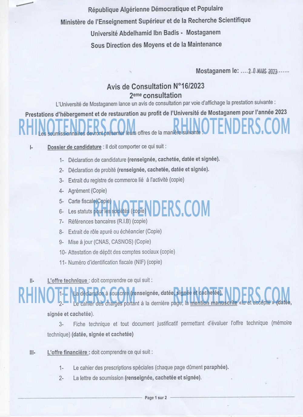 Rhinotenders