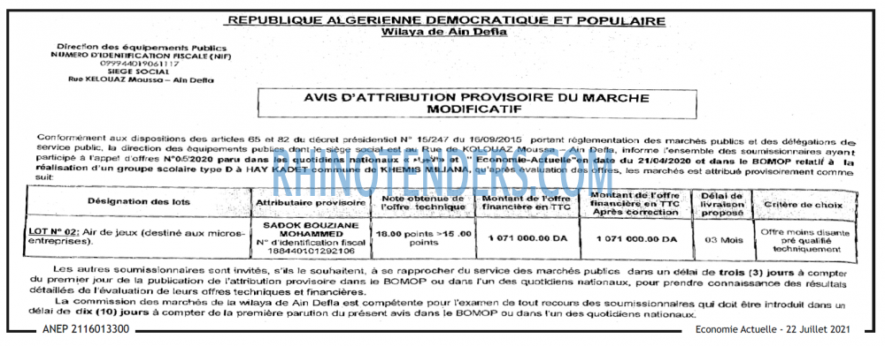 Economie Actuelle