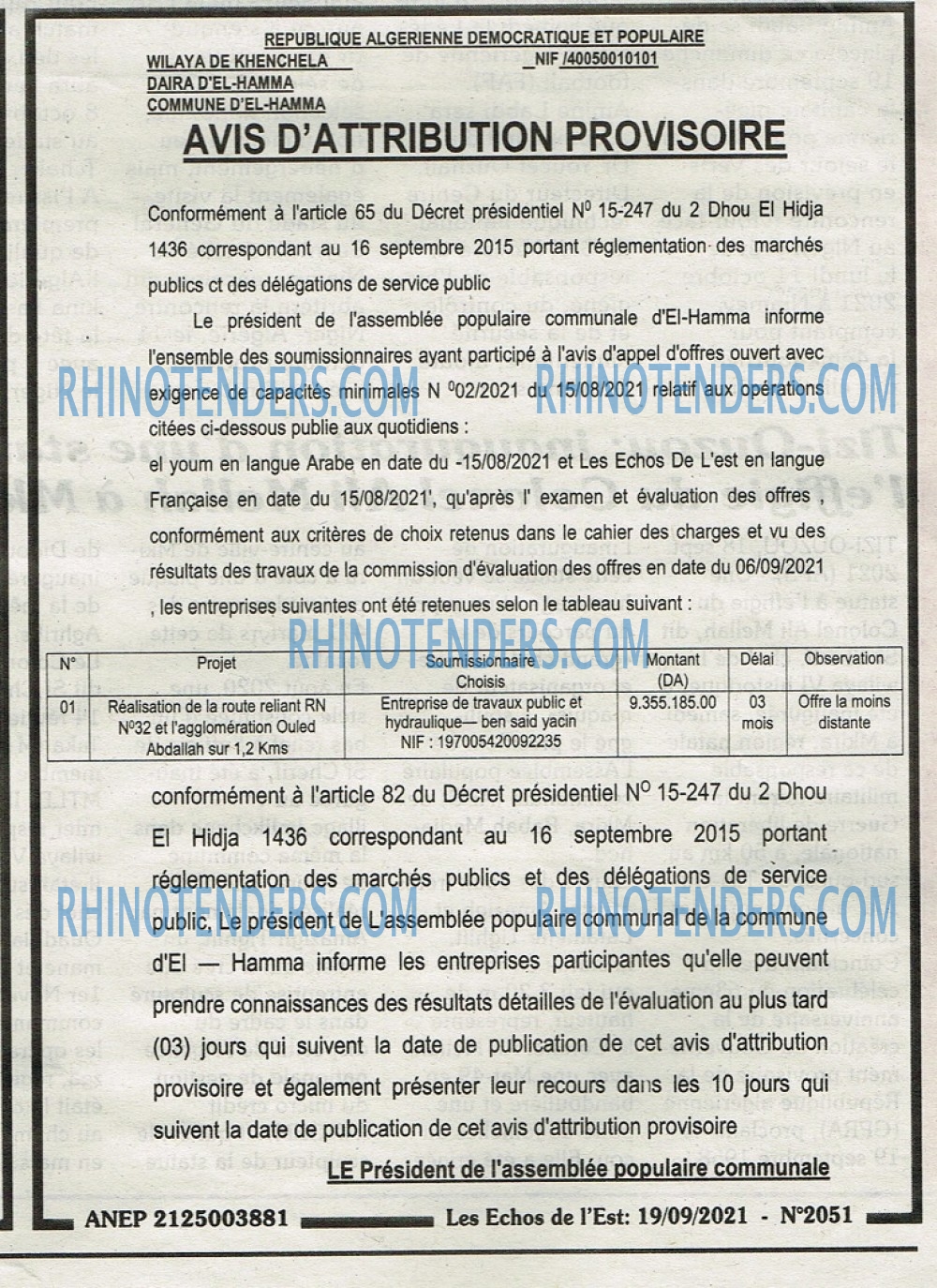 Les Echos de l'Est