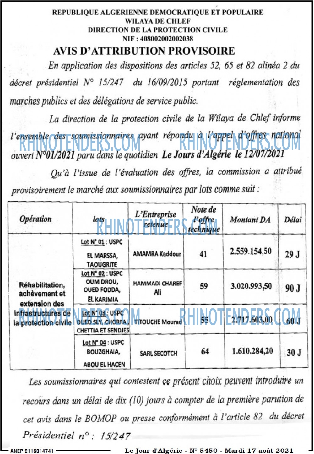Le Jour d'Algérie