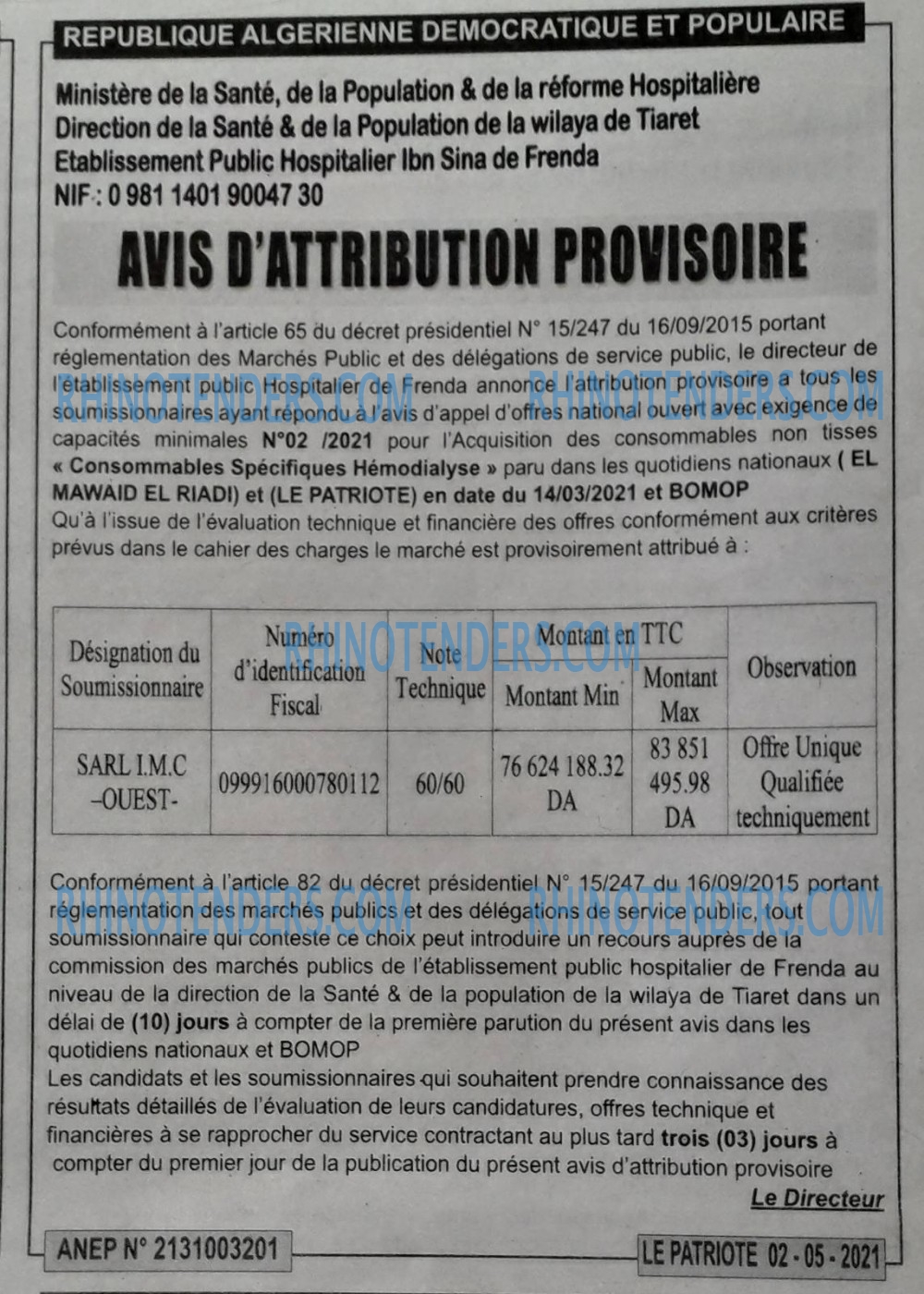 LE PATRIOTE