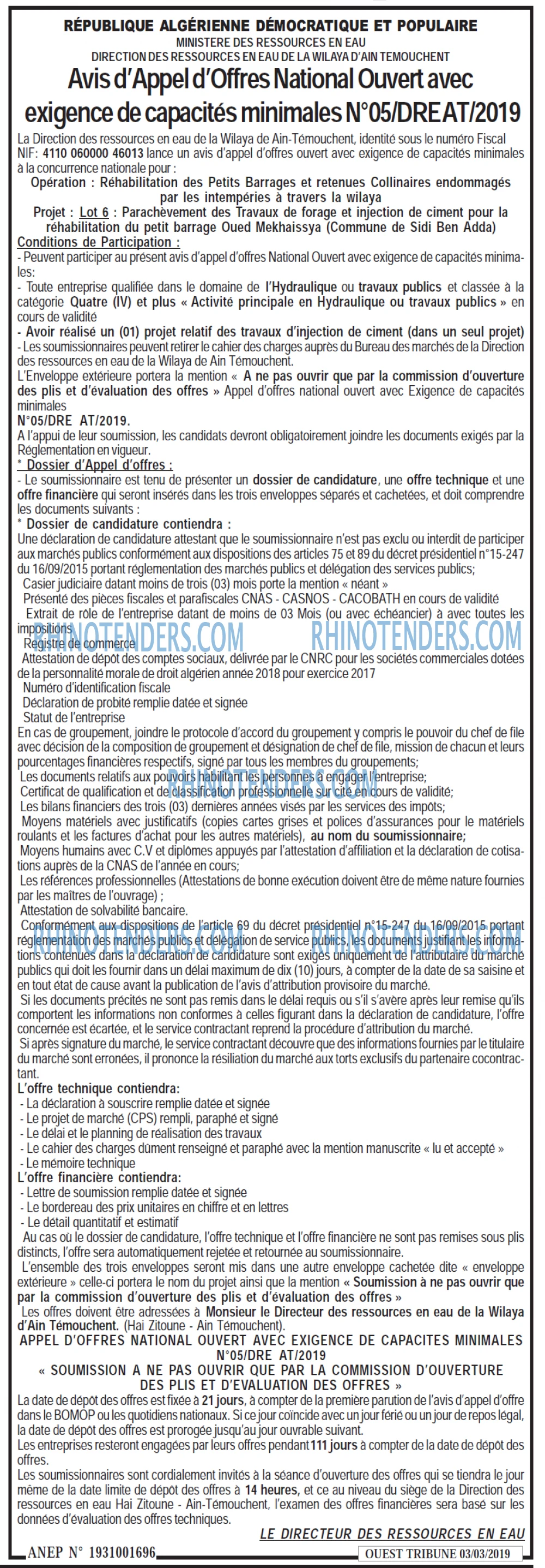 ouest TRIBUNE
