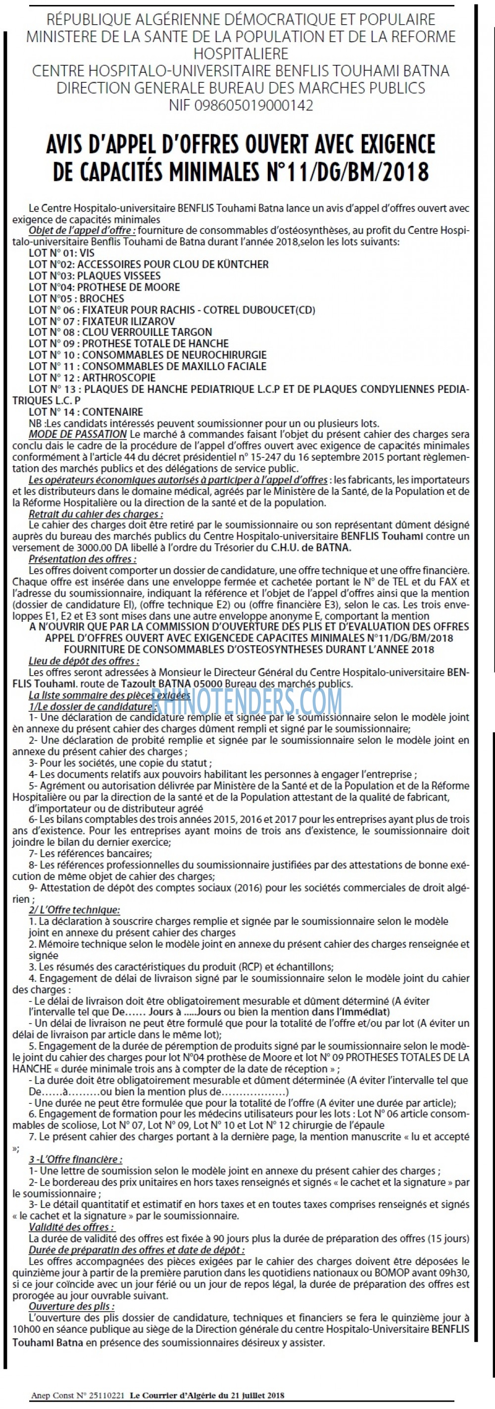 Le Courrier d'Algerie