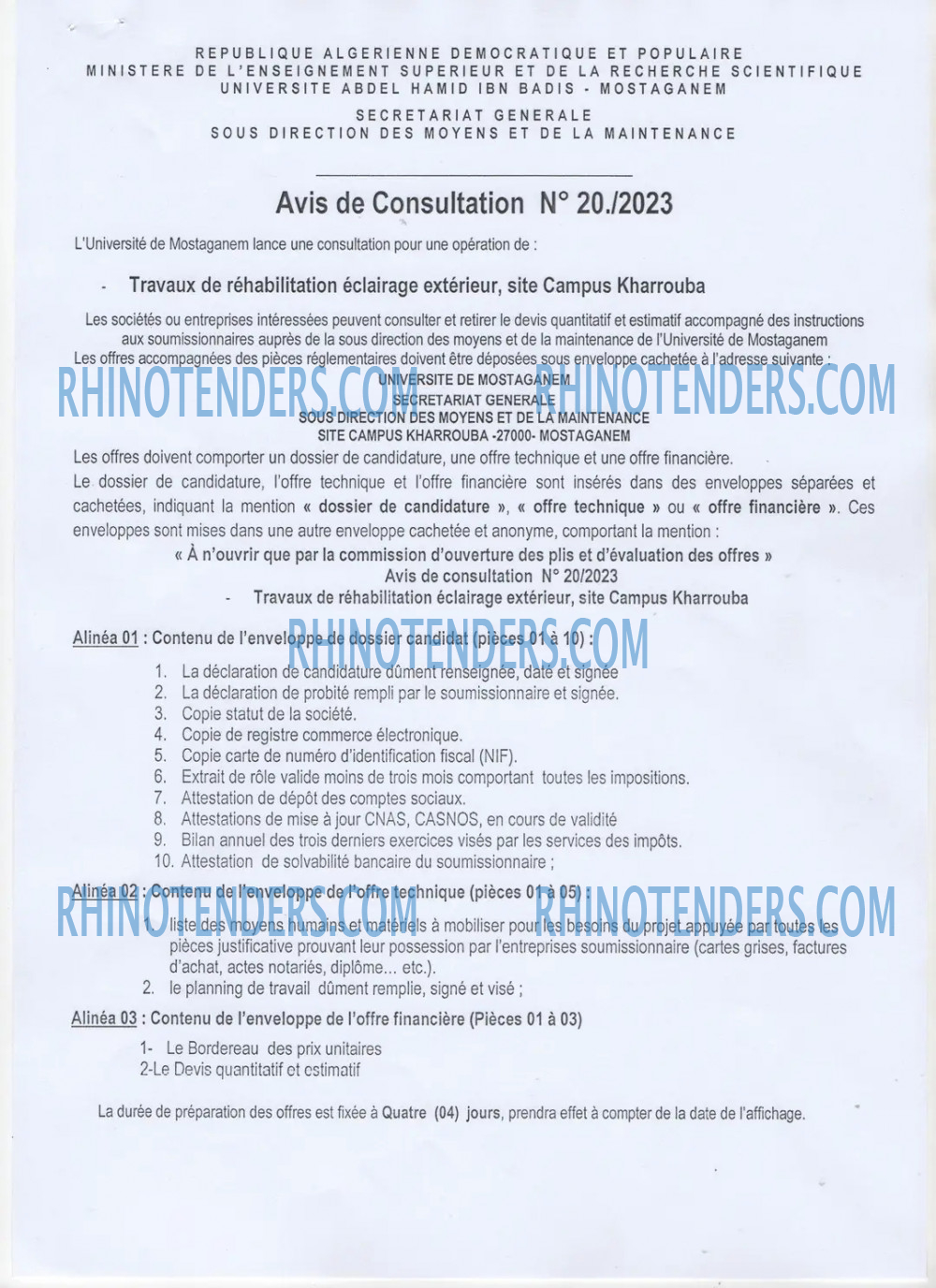 Rhinotenders