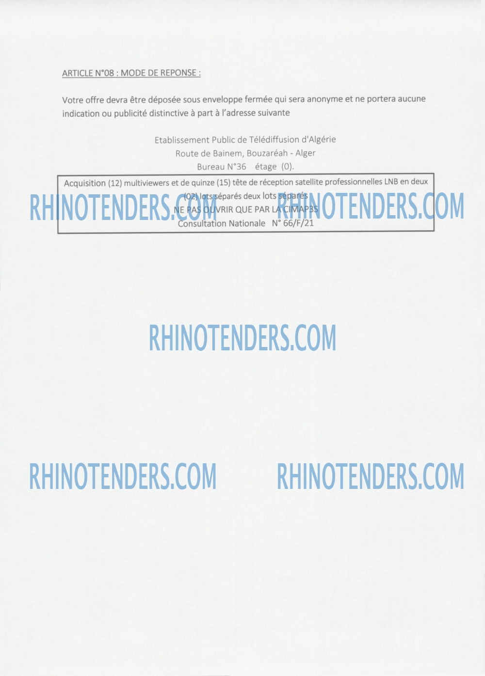 Rhinotenders