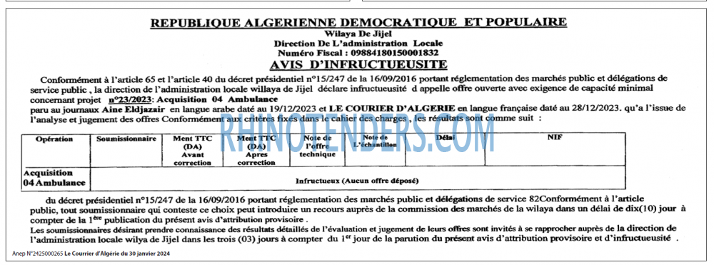 Le Courrier d'Algerie