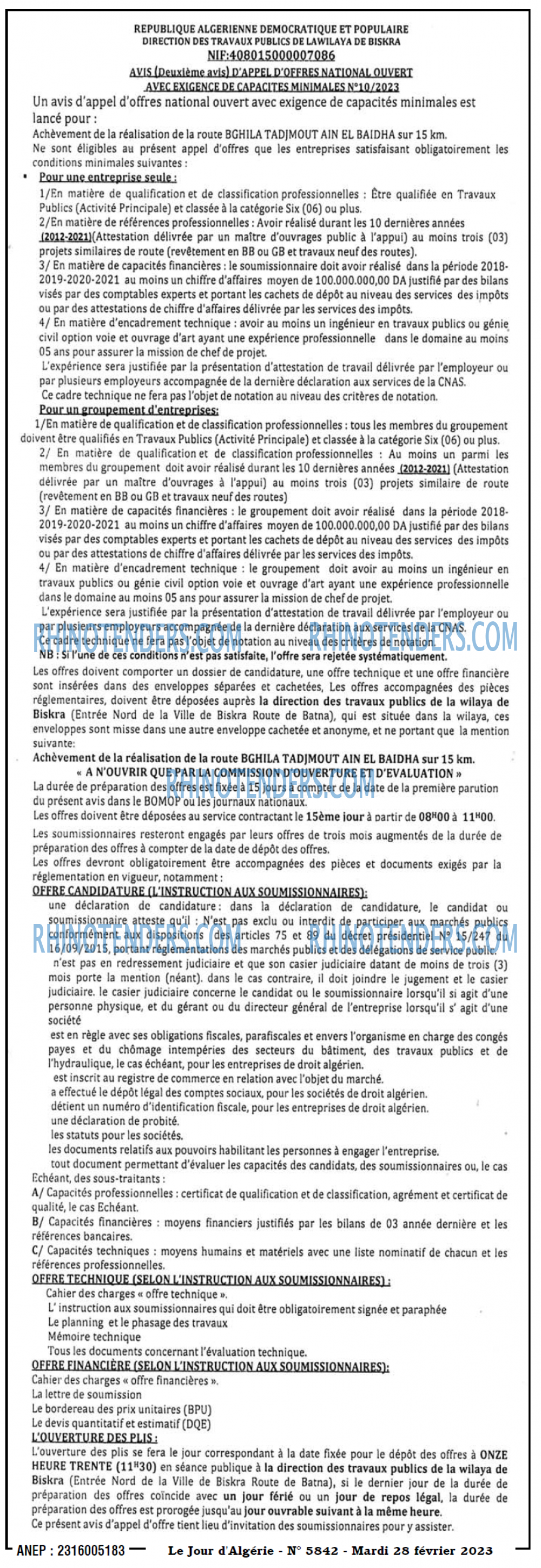 Le Jour d'Algérie