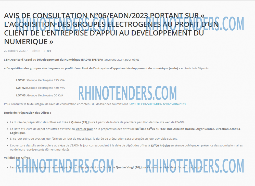 Rhinotenders
