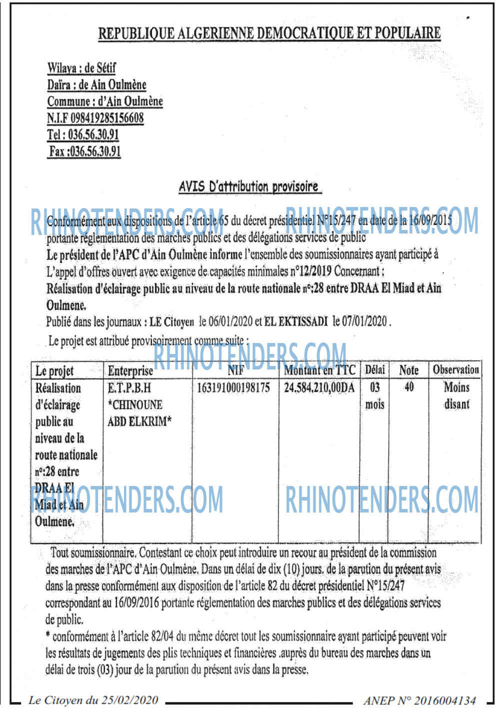 Le Chiffre d'Affaires