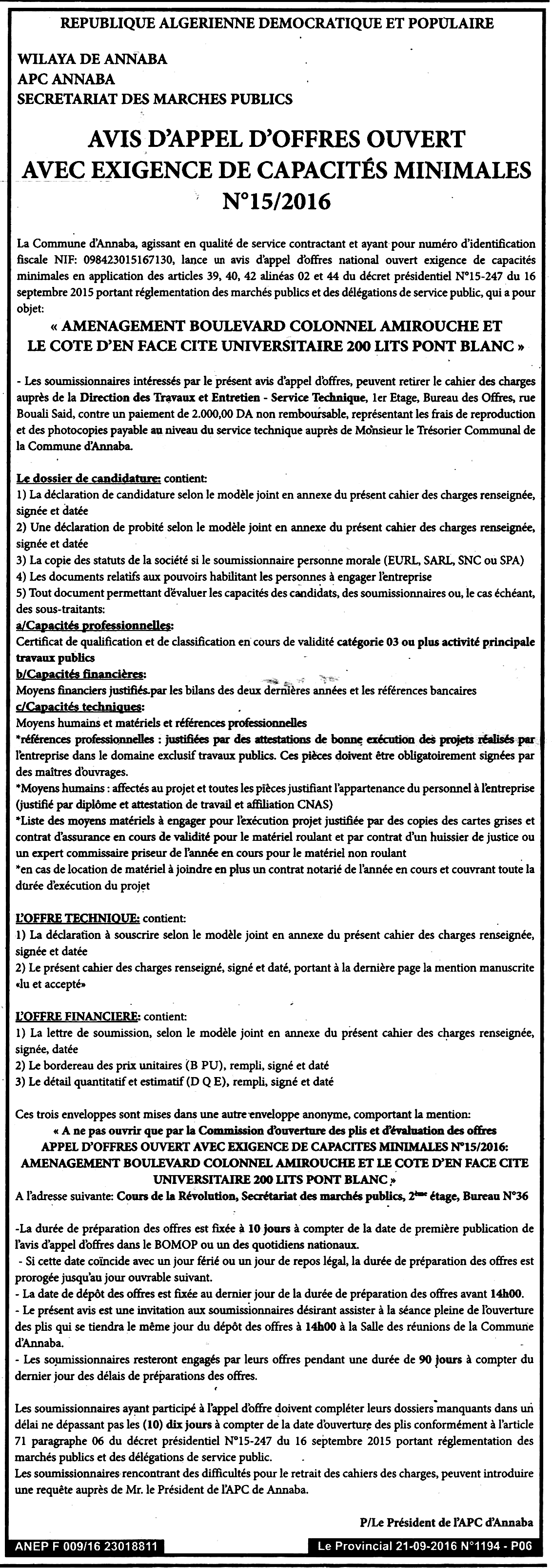 LE PROVINCIAL