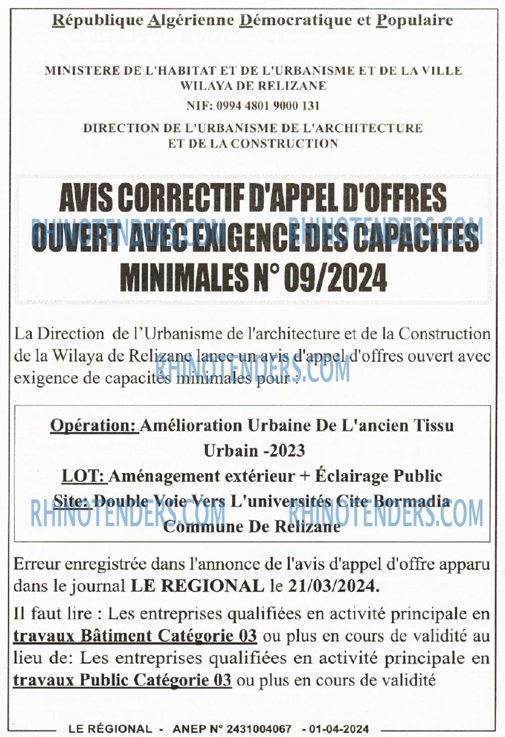 LE REGIONAL
