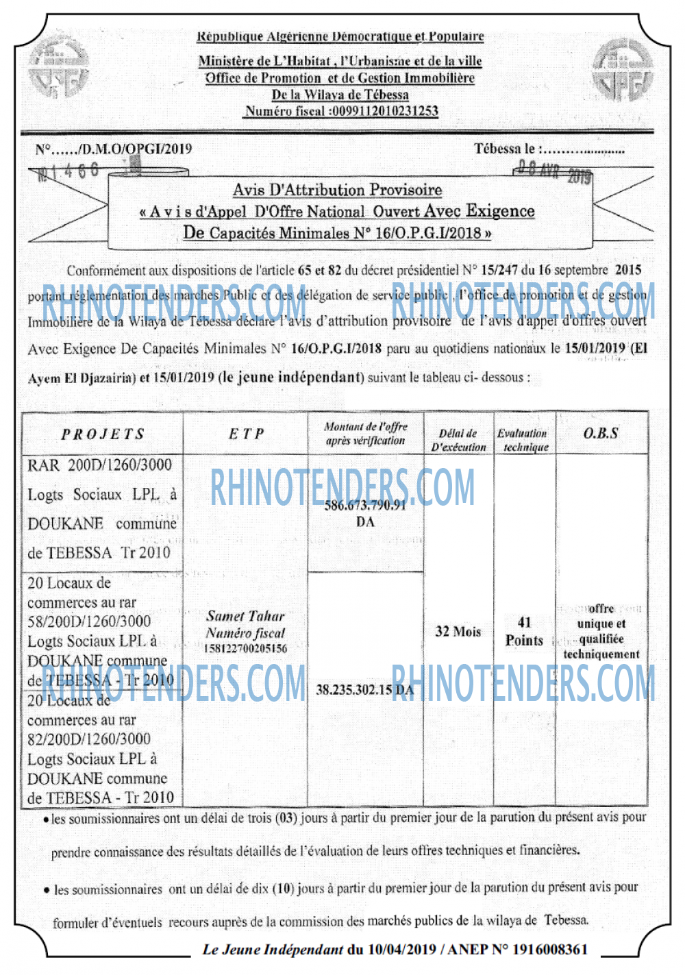 Jeune Independant