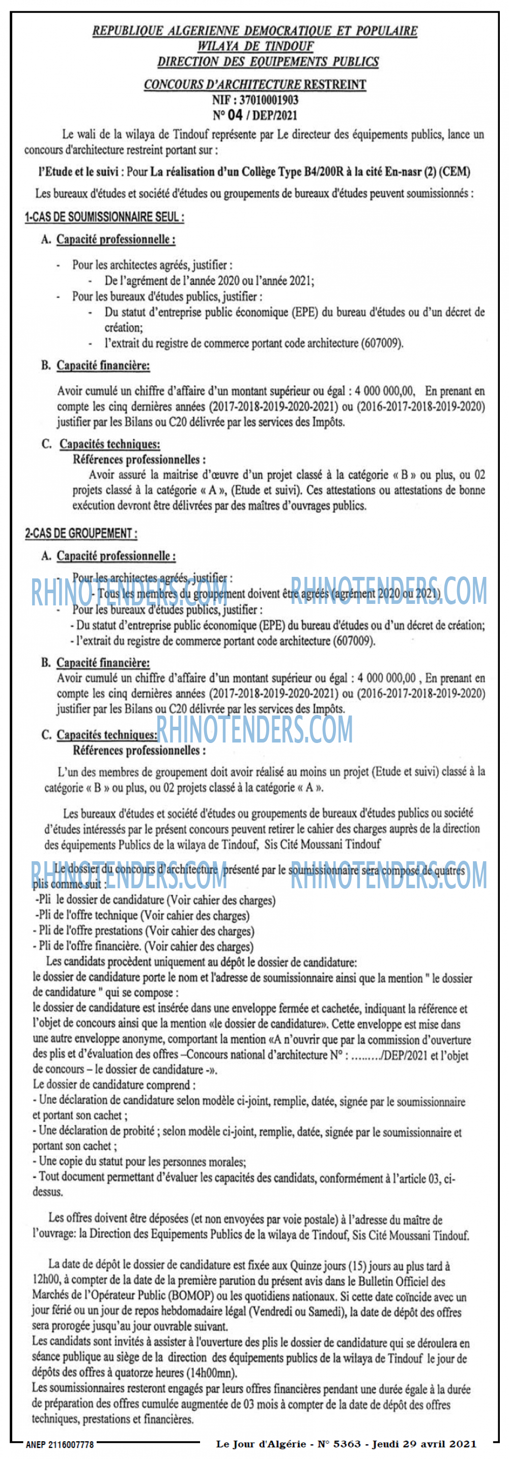 Le Jour d'Algérie