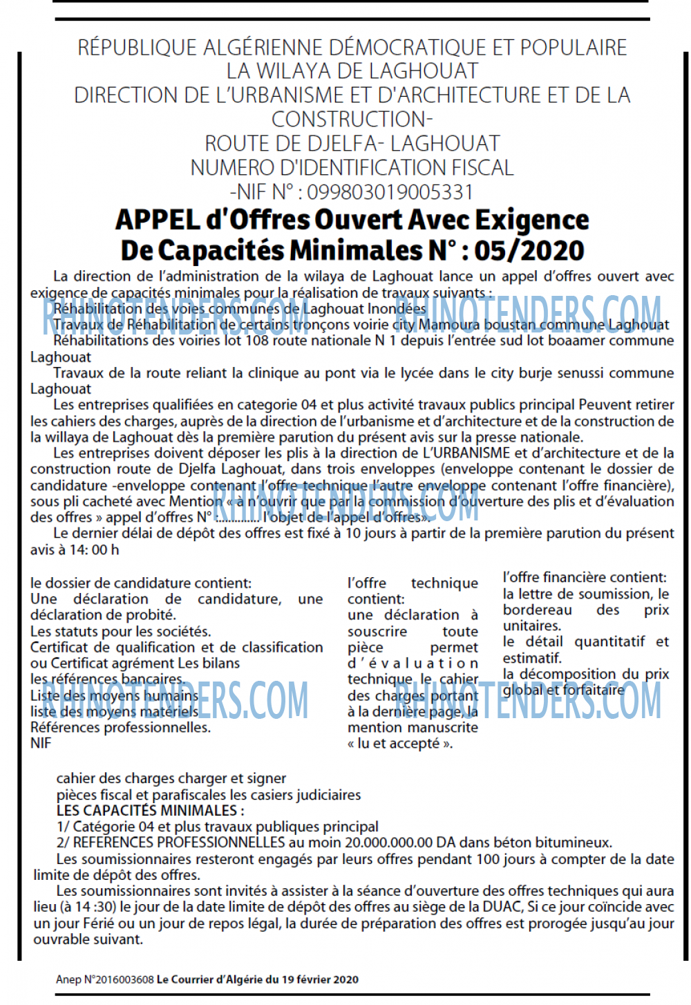 Le Courrier d'Algerie