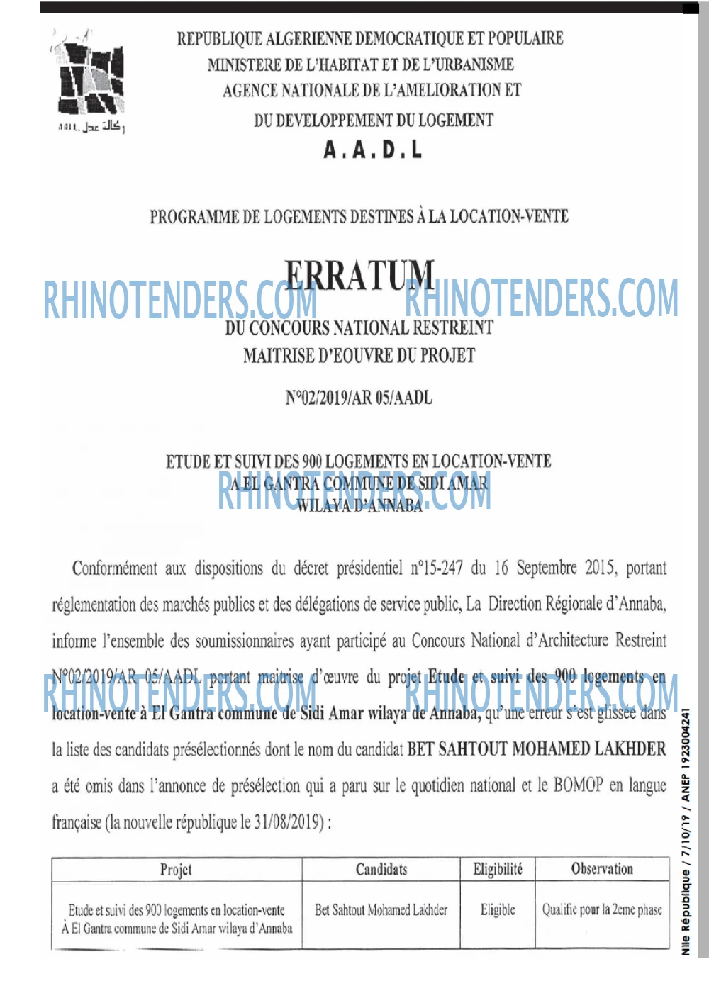 NOUVELLE REPUBLIQUE