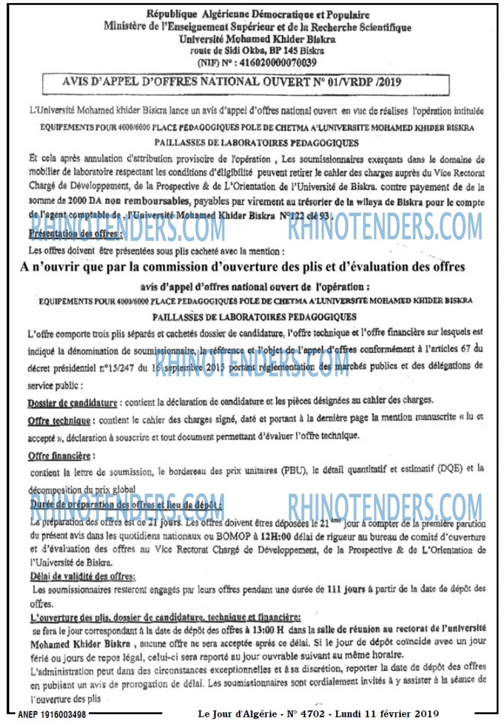 Le Jour d'Algérie