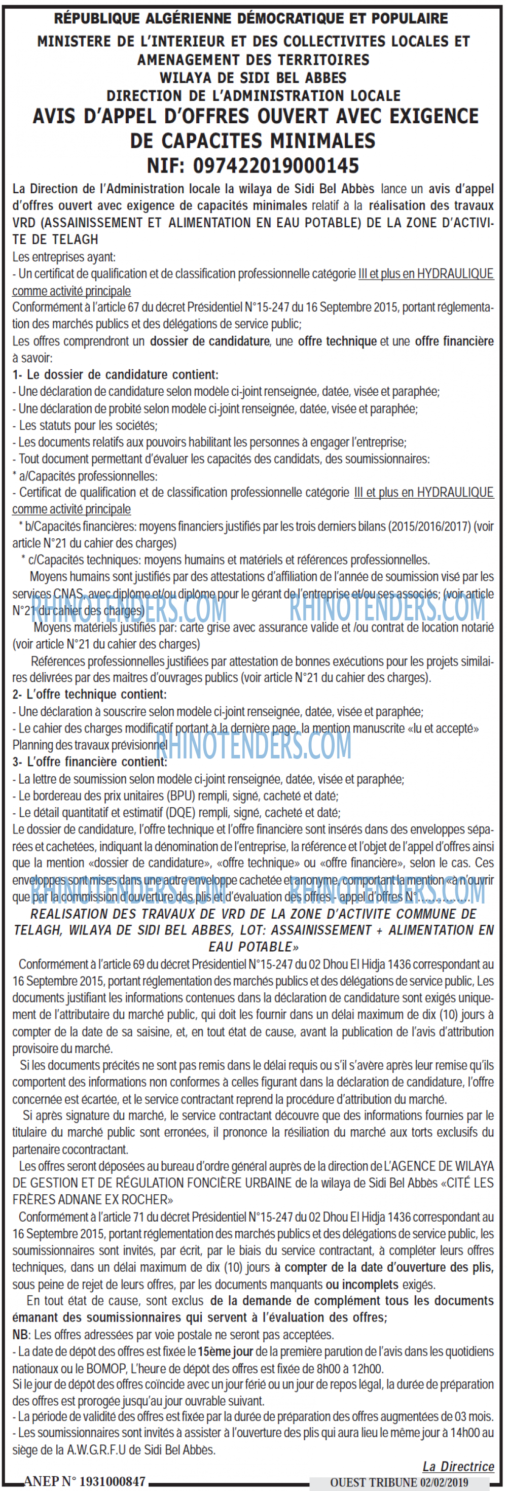 ouest TRIBUNE