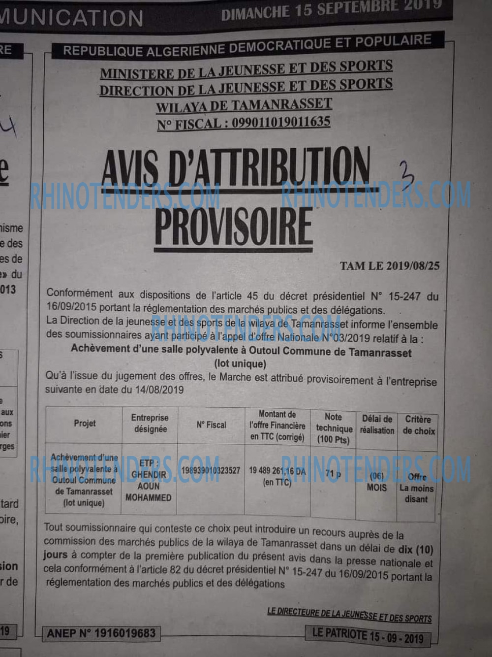 LE PATRIOTE