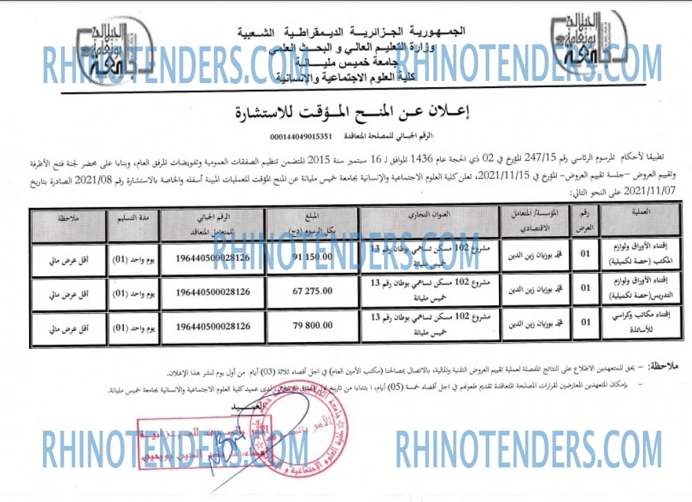 Rhinotenders