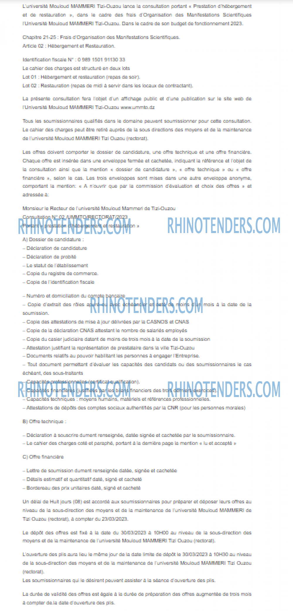 Rhinotenders