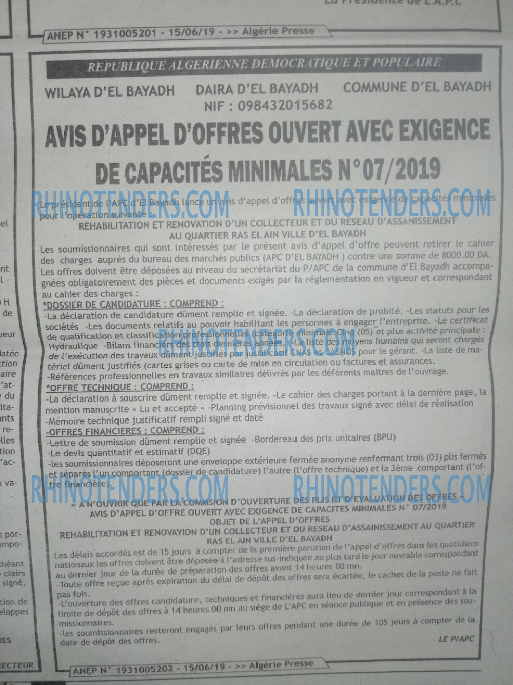 ALGERIE PRESSE