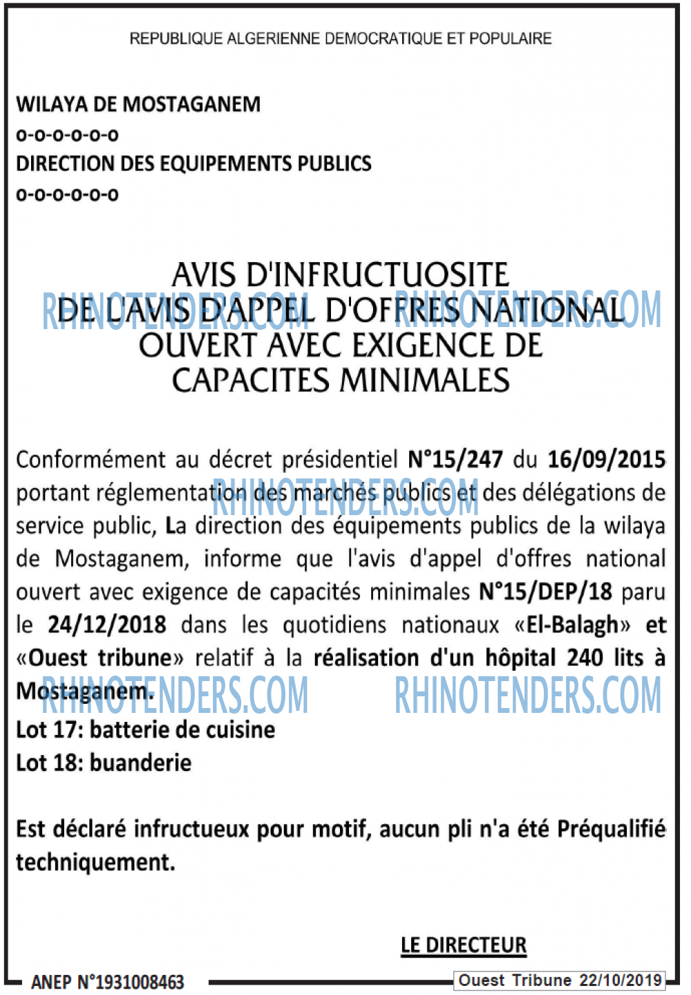ouest TRIBUNE