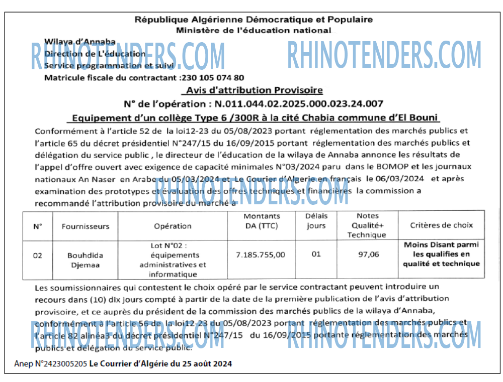 Le Courrier d'Algerie