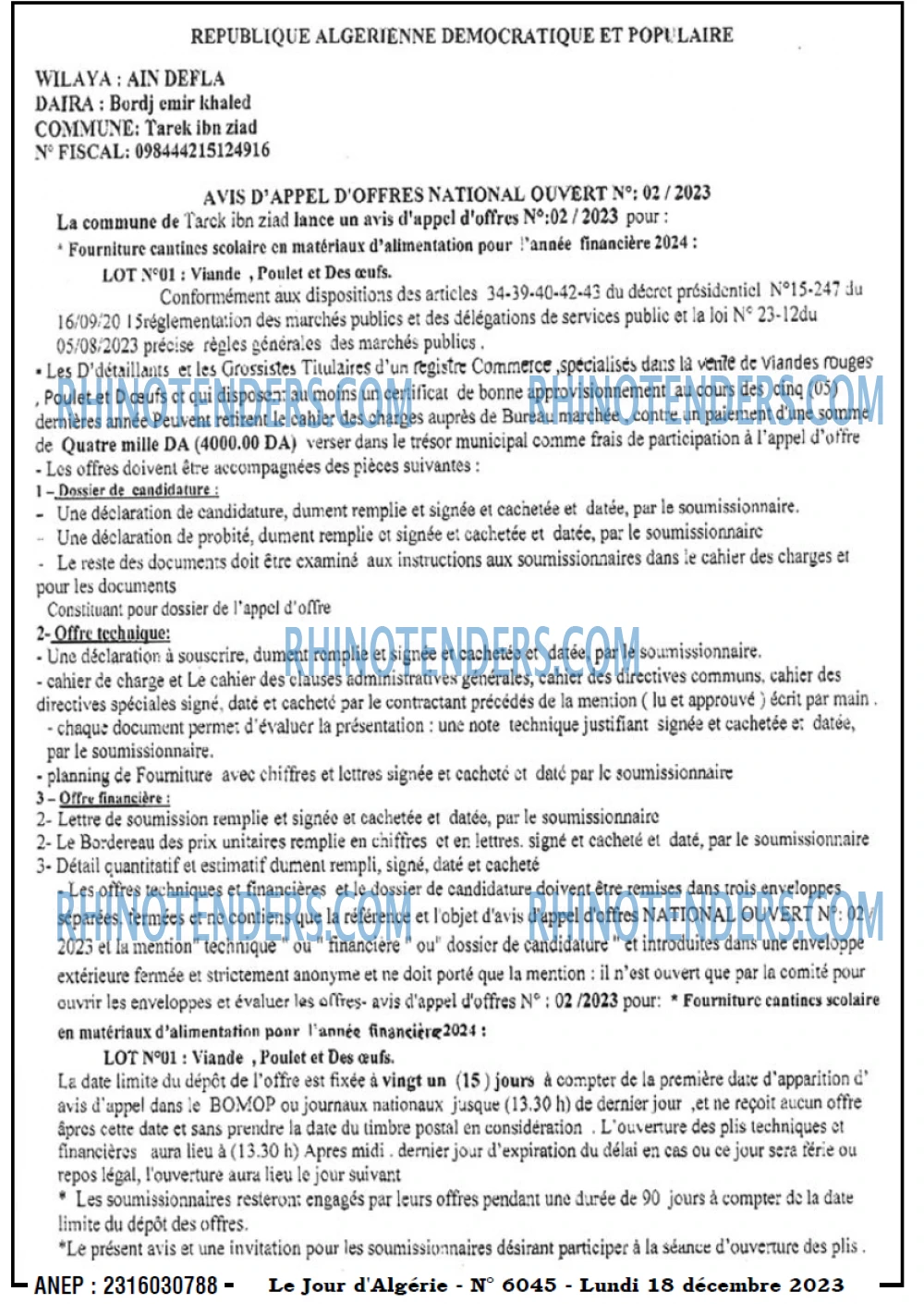 Le Jour d'Algérie