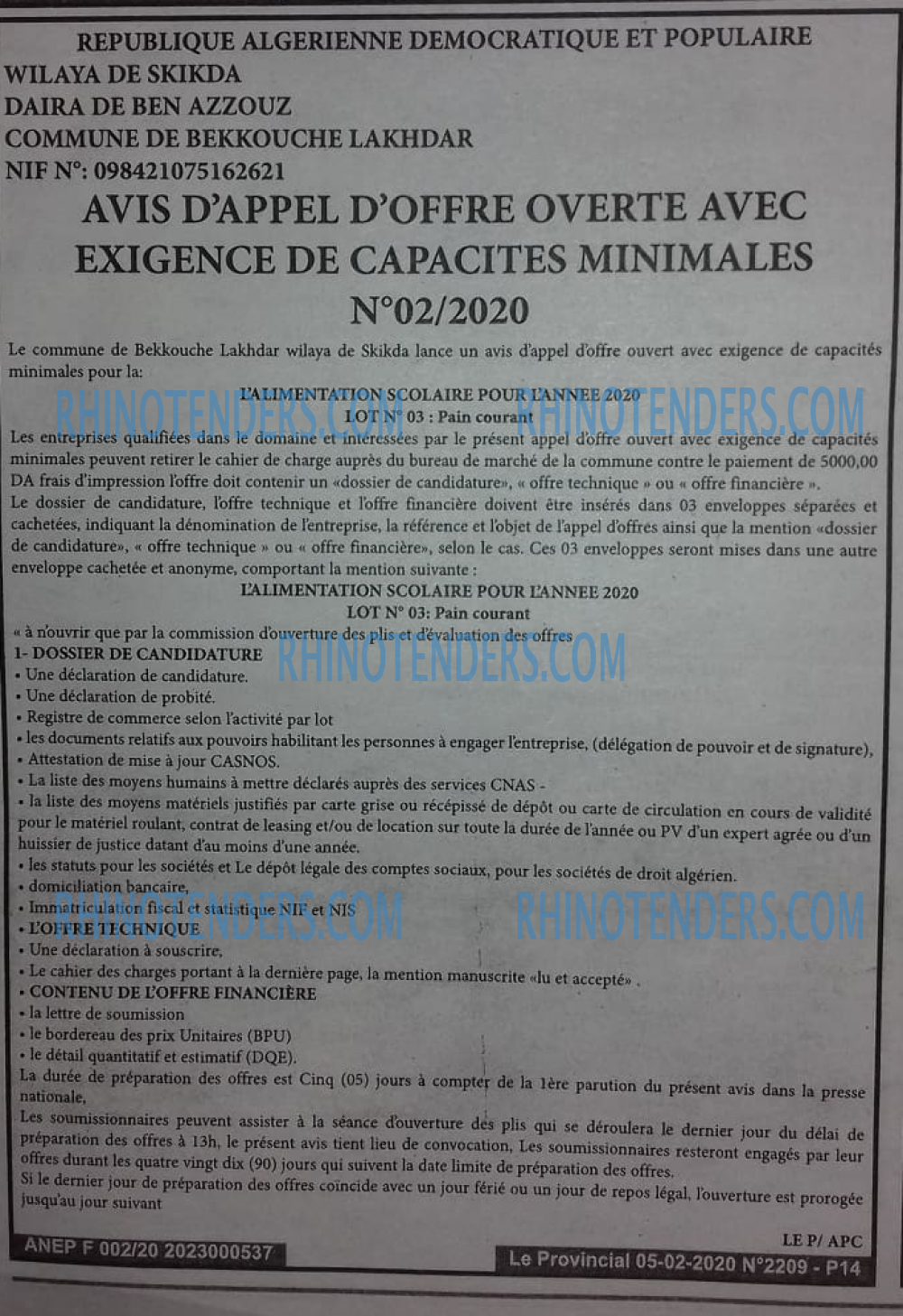 LE PROVINCIAL