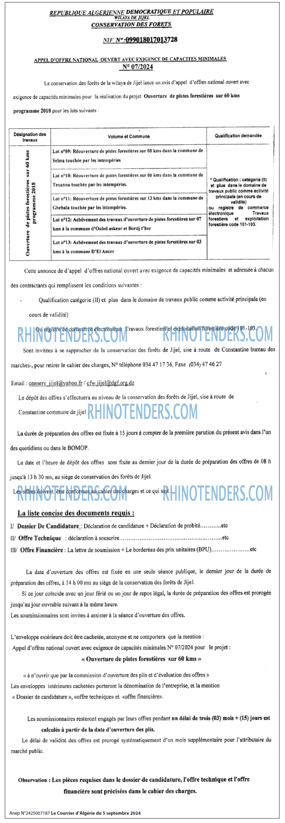 Le Courrier d'Algerie
