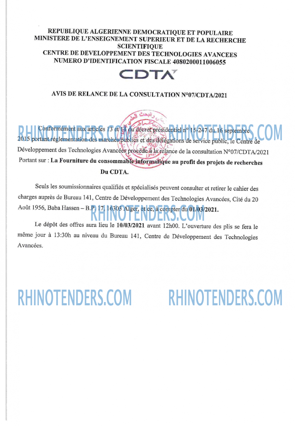 Rhinotenders