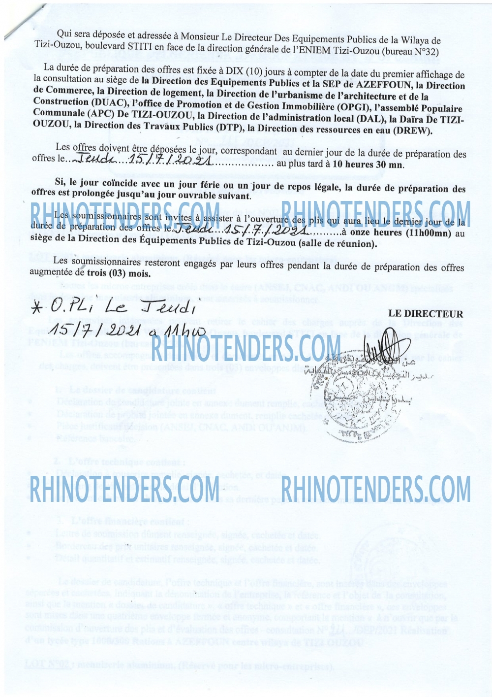 Rhinotenders