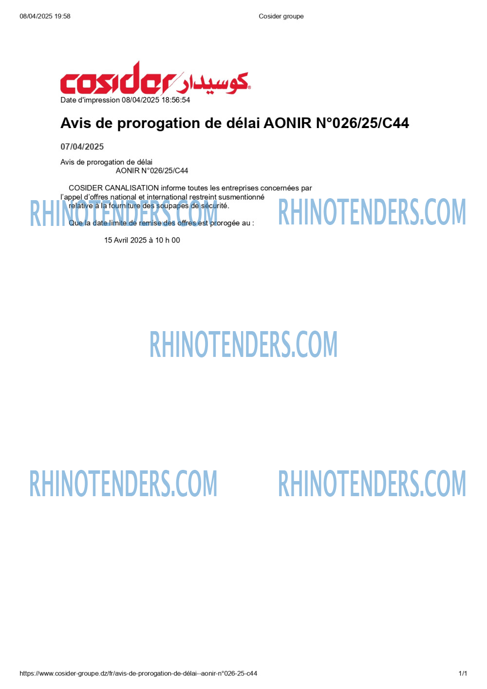 Rhinotenders