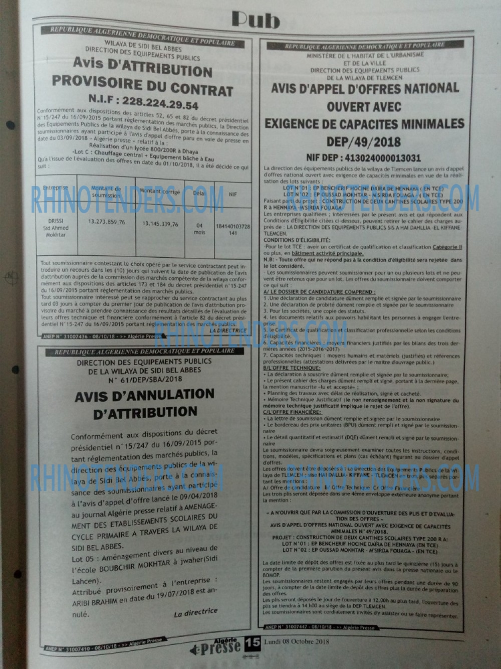 ALGERIE PRESSE