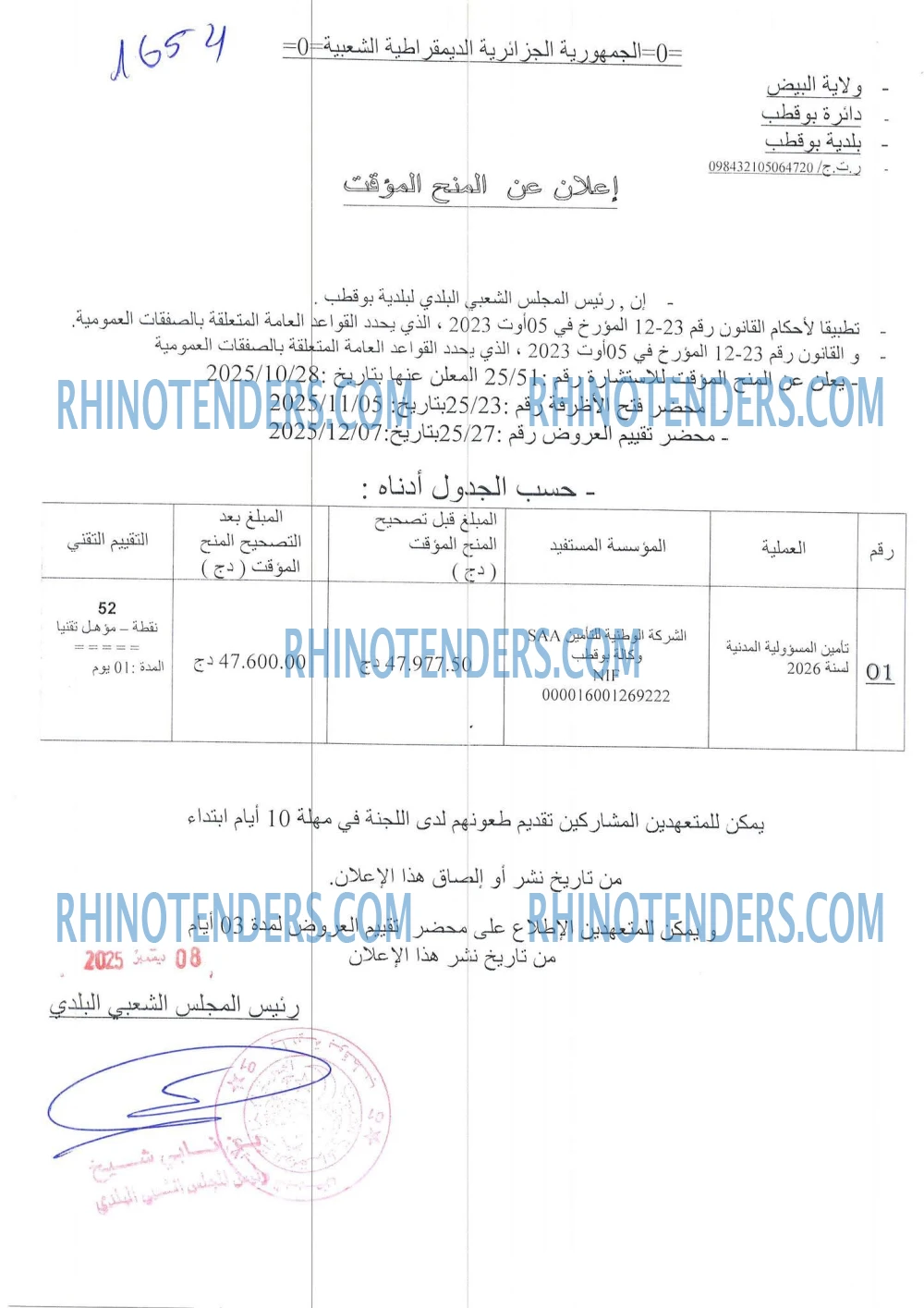 Rhinotenders