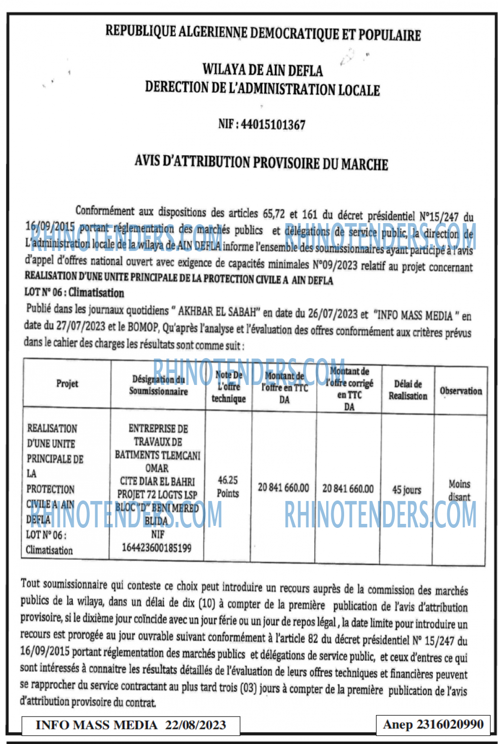 Infos Mass Media