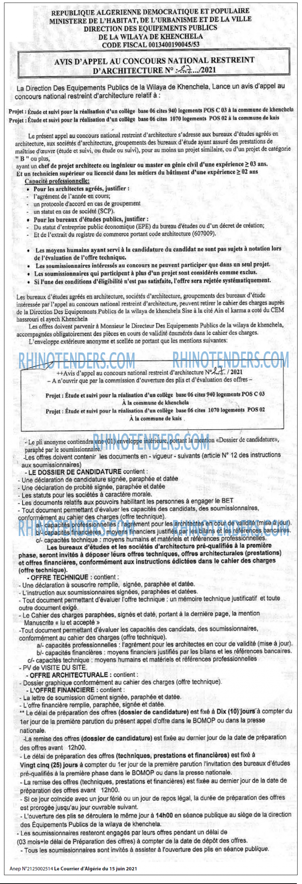 Le Courrier d'Algerie
