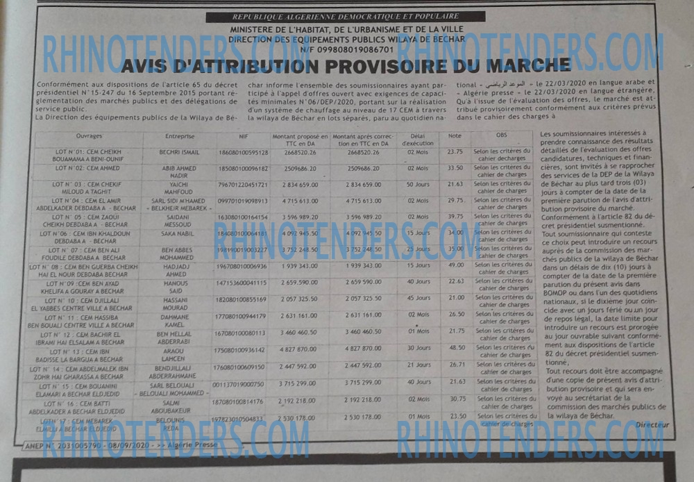 ALGERIE PRESSE