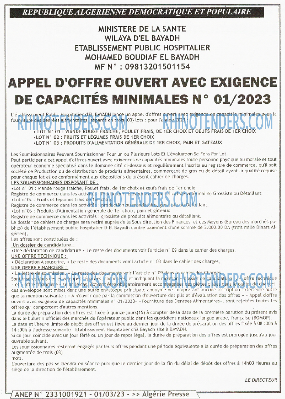 ALGERIE PRESSE