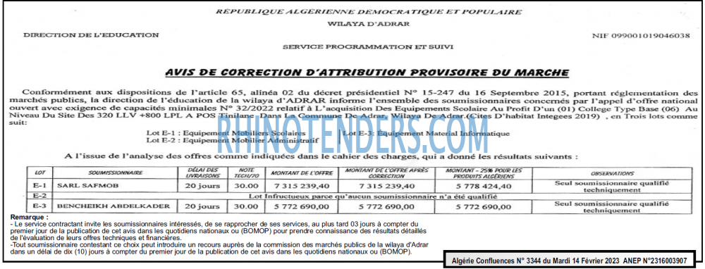 Algerie Confluence
